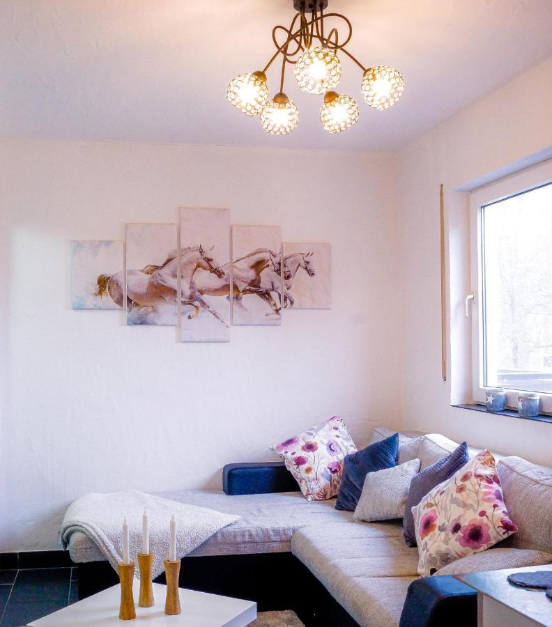 Moderne Ferienwohnung Black Beauty Auf Idyllischem Reiterhof Naehe Burg Eltz Münstermaifeld エクステリア 写真